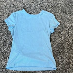 Rue21 blue ribbed shirt. size M